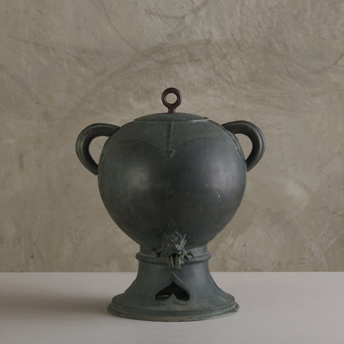 JAPANESE CEREMONIAL SAMOVAR WITH CONTEMPORARY LID